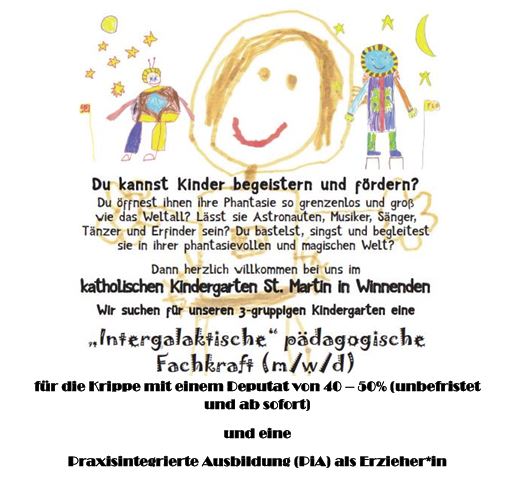 Stellenausschreibung St.Martin