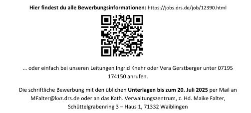 Stellenausschreibung St.Martin